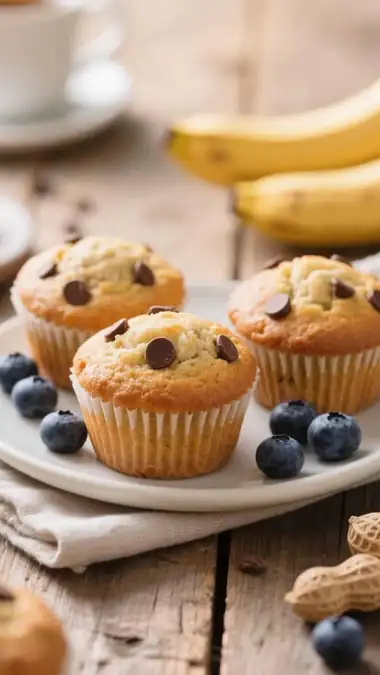 4 ingredient banana muffins