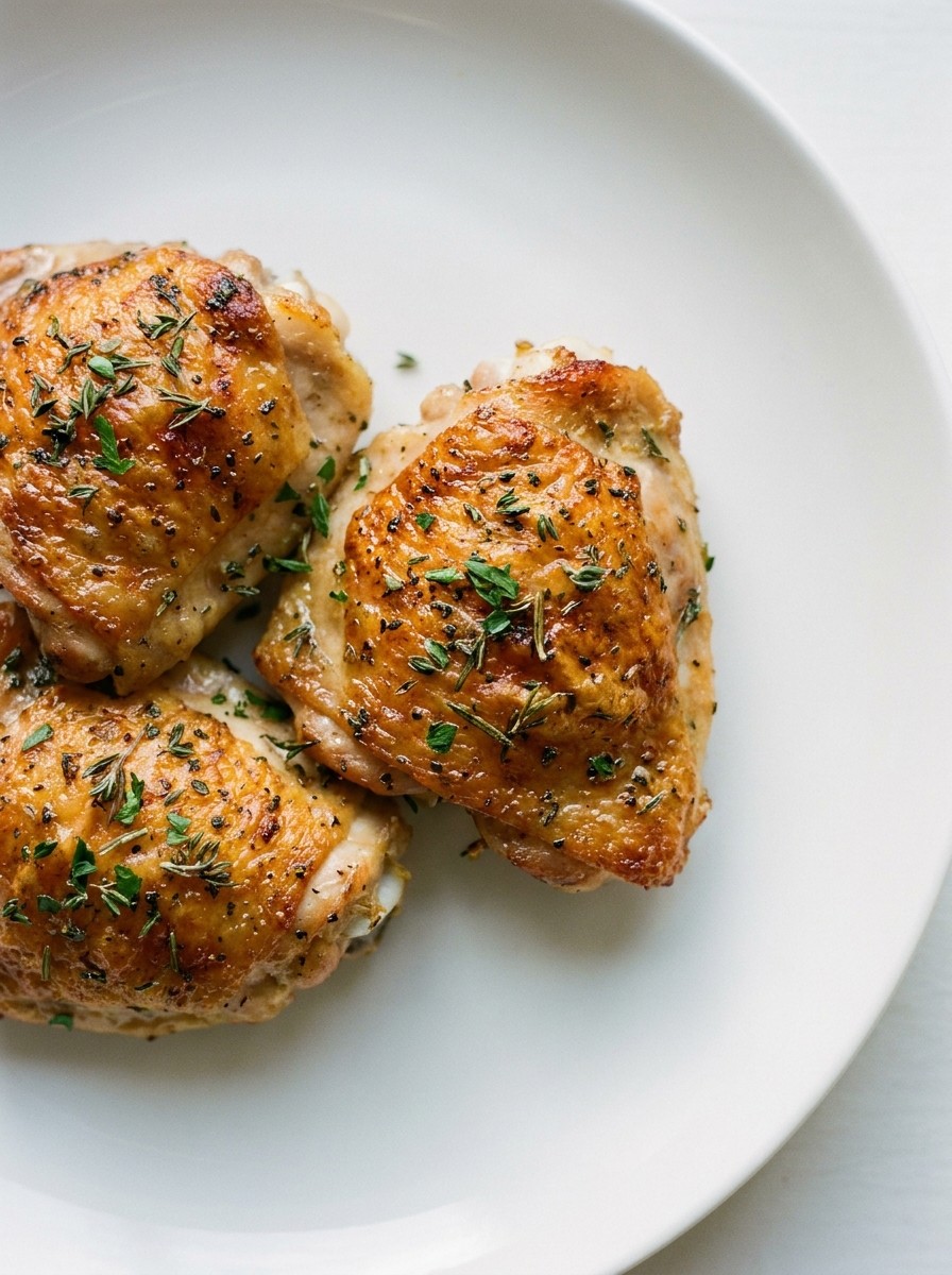 Air Fryer Chicken Thighs with Crisp Skin
