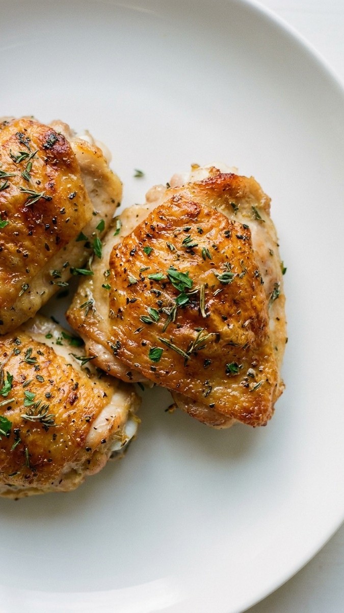 Air Fryer Chicken Thighs with Crisp Skin