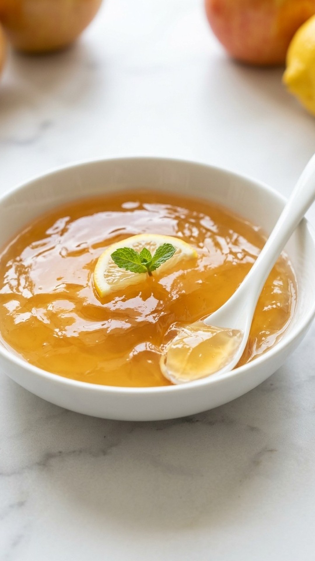 Apple Cider Lemon Gelatin Drink