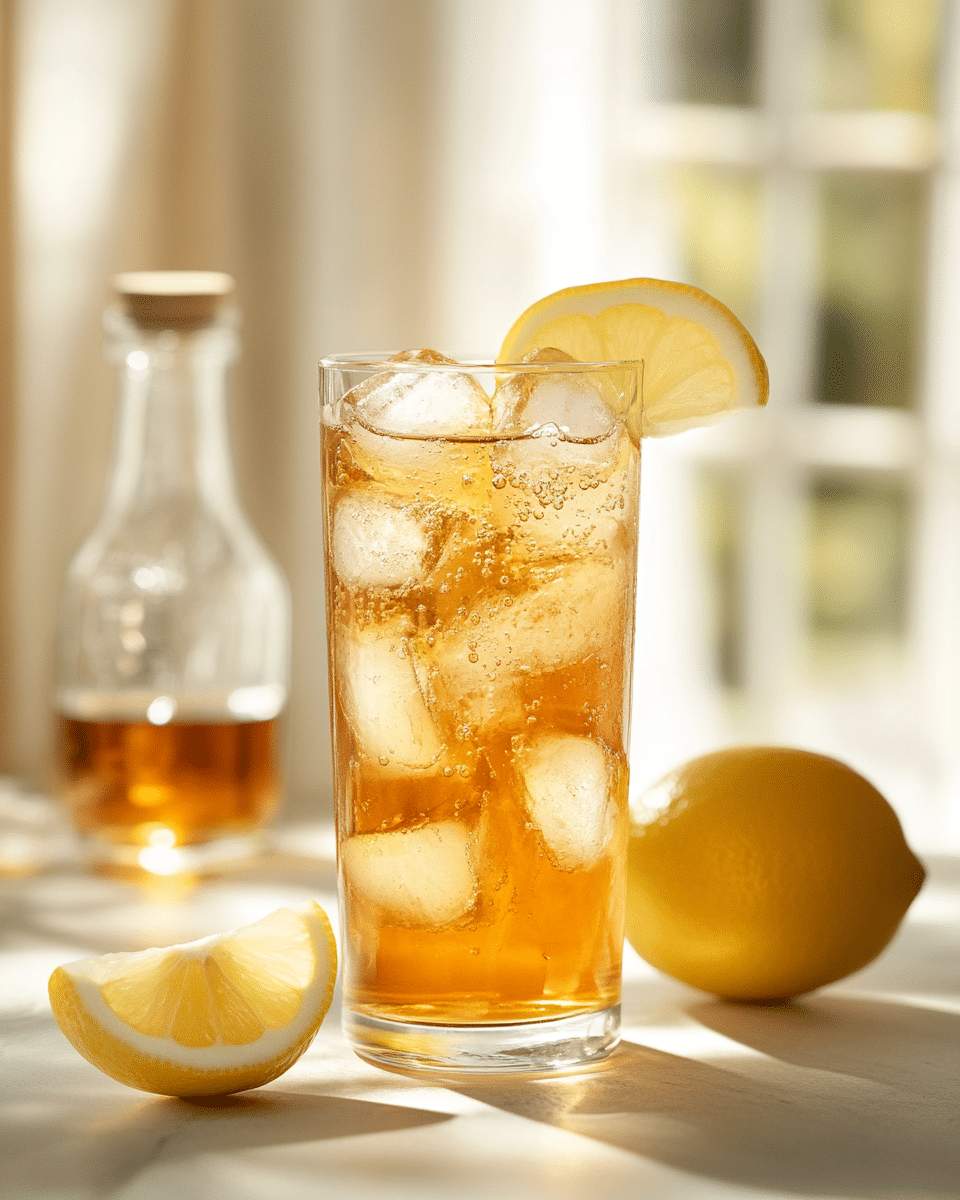 Close up of ACV drink