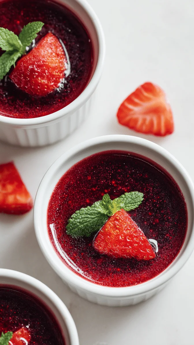 Close up of gelatin texture