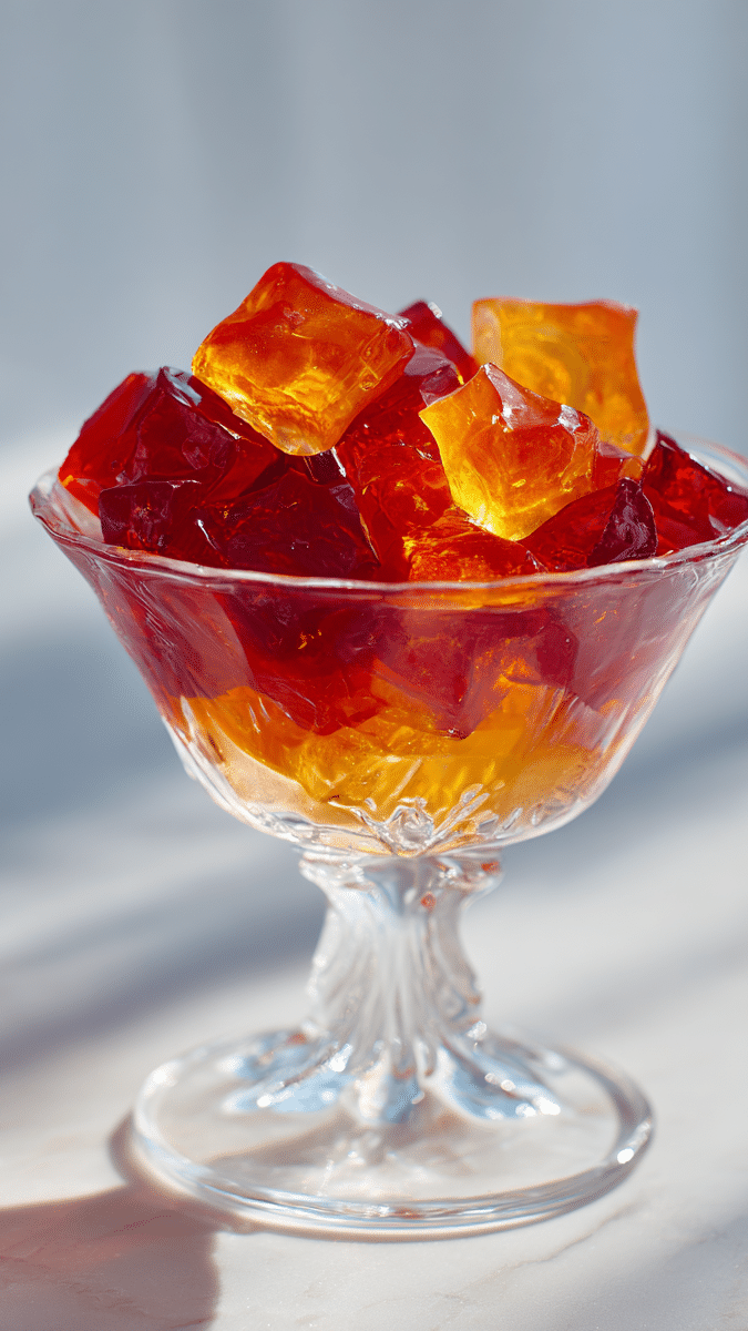 Apple Cider Vinegar Pear Gelatin Trick