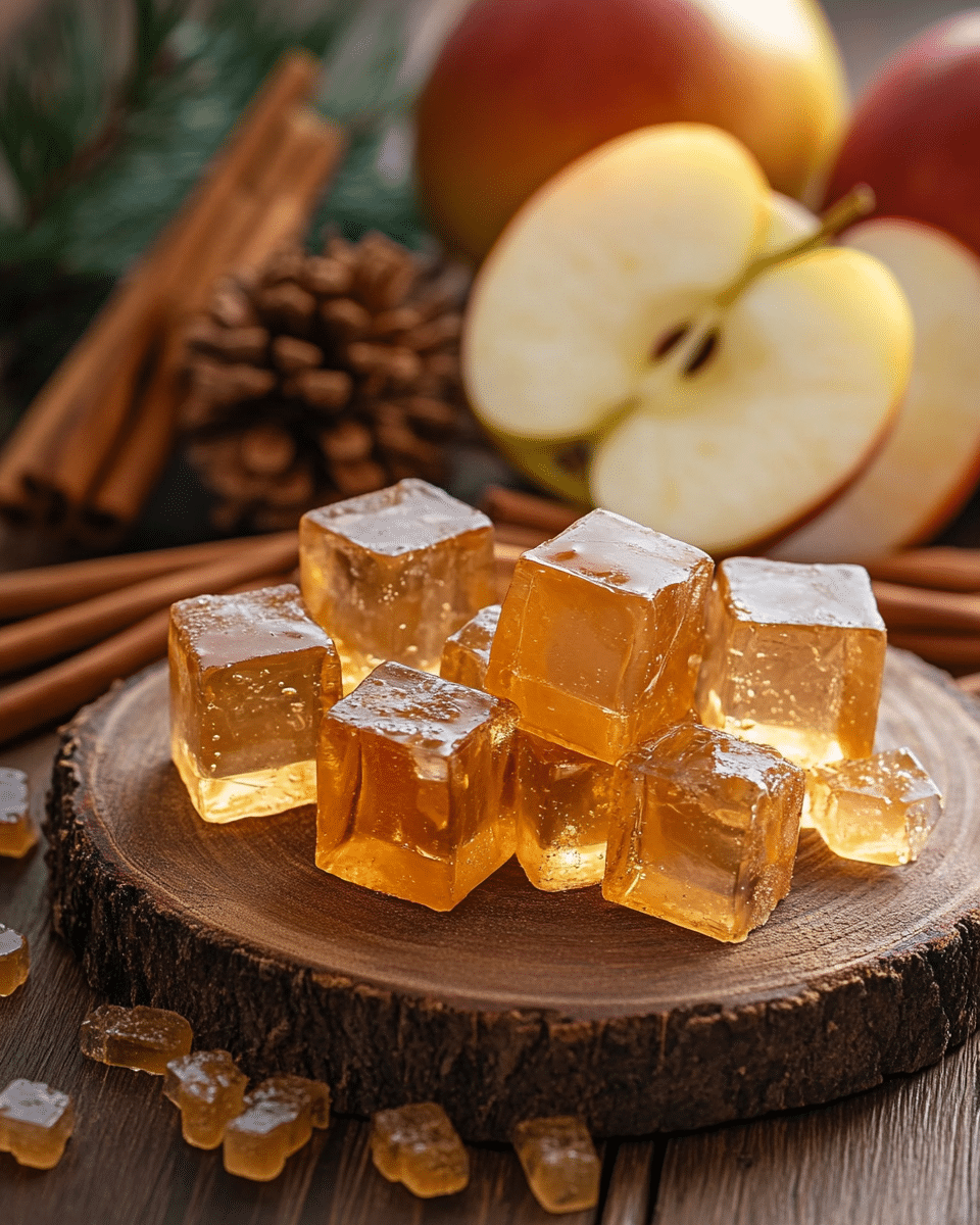 Apple Cinnamon Jello Cubes
