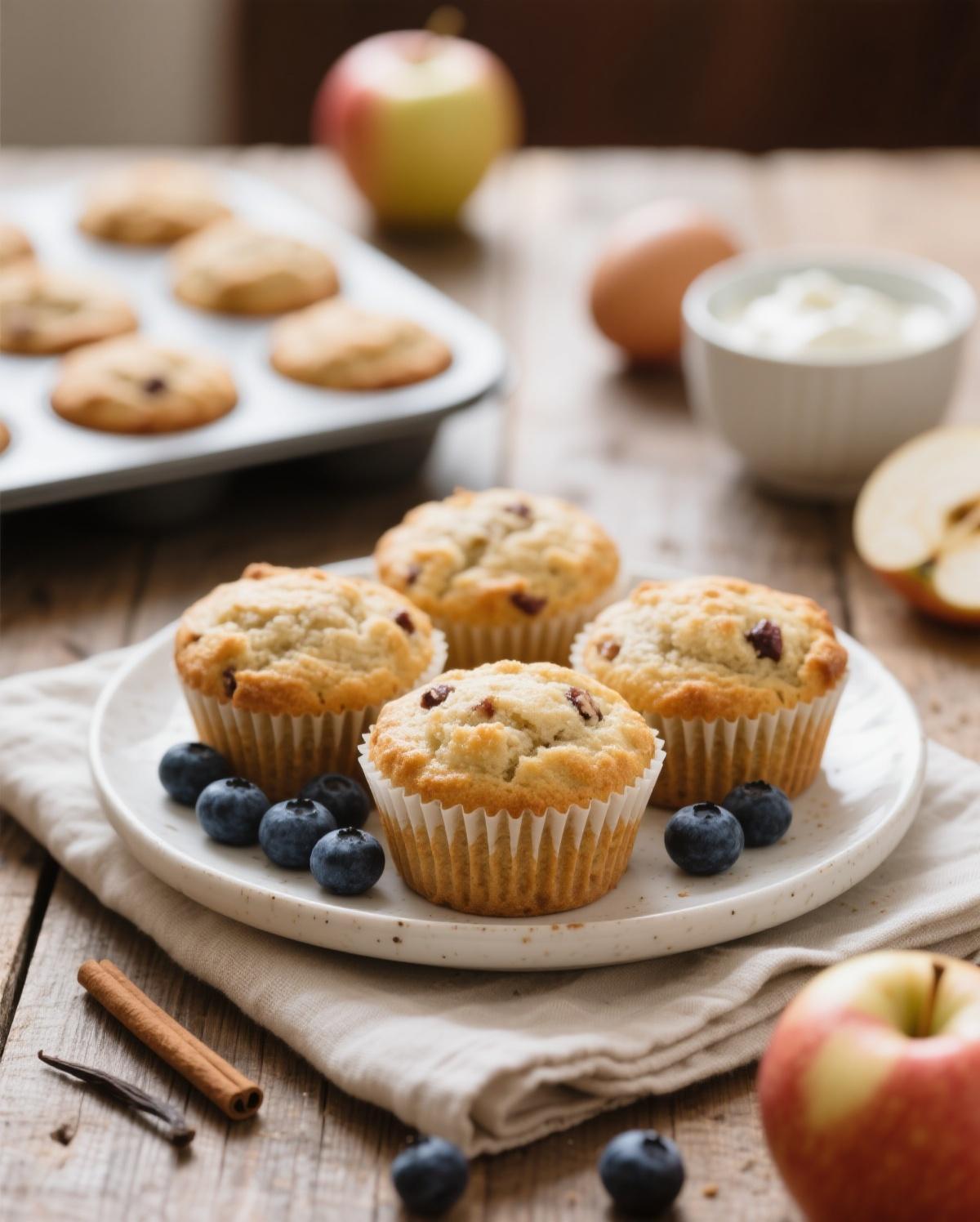 apple protein muffins apple protein muffins