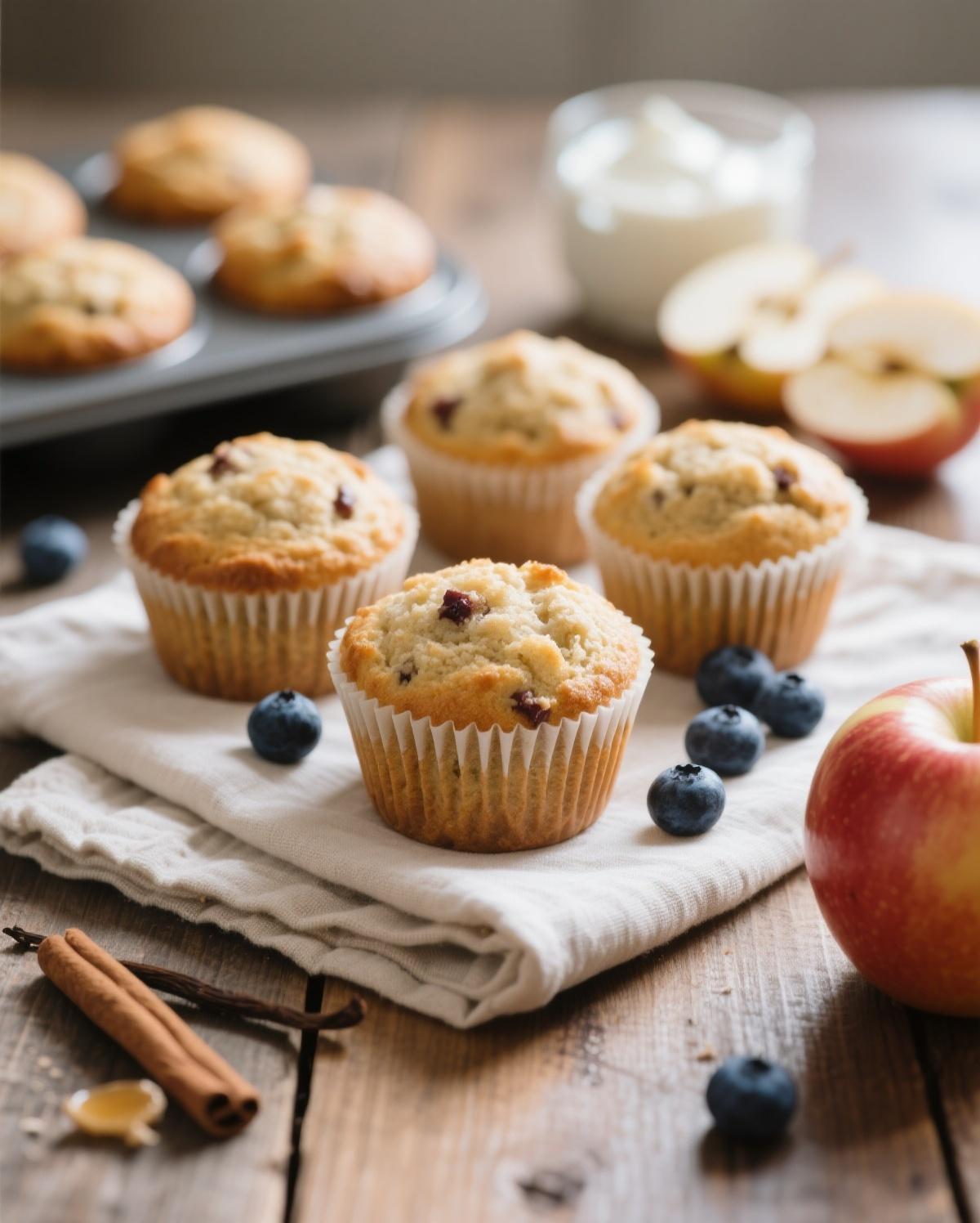 apple protein muffins apple protein muffins