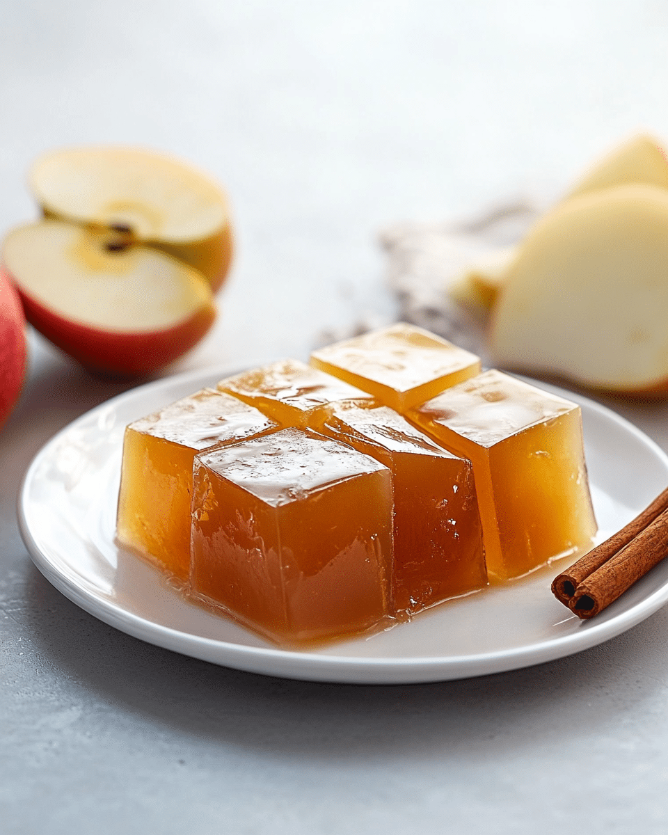 Close up of gelatin dessert texture