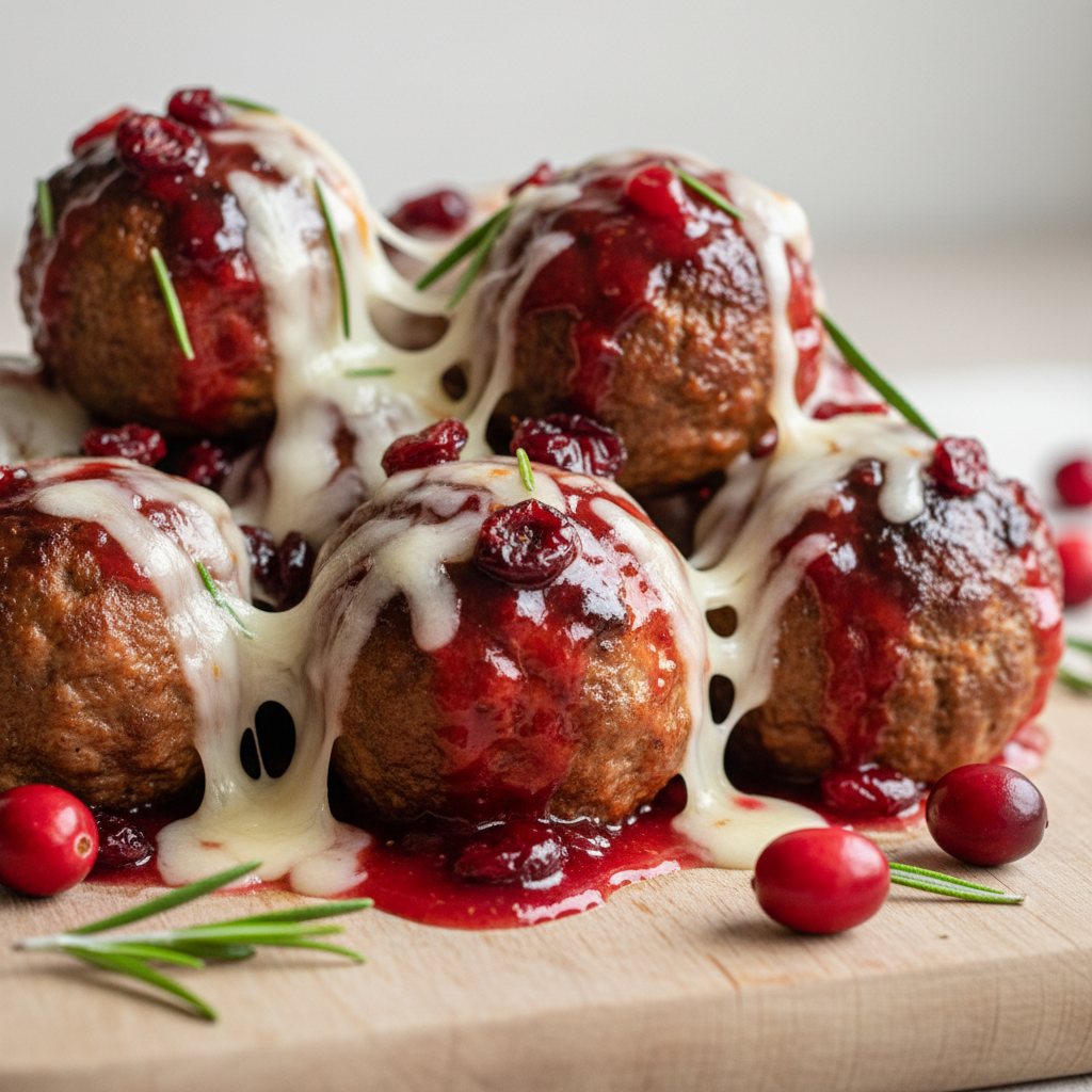 Best Christmas Cranberry Meatballs