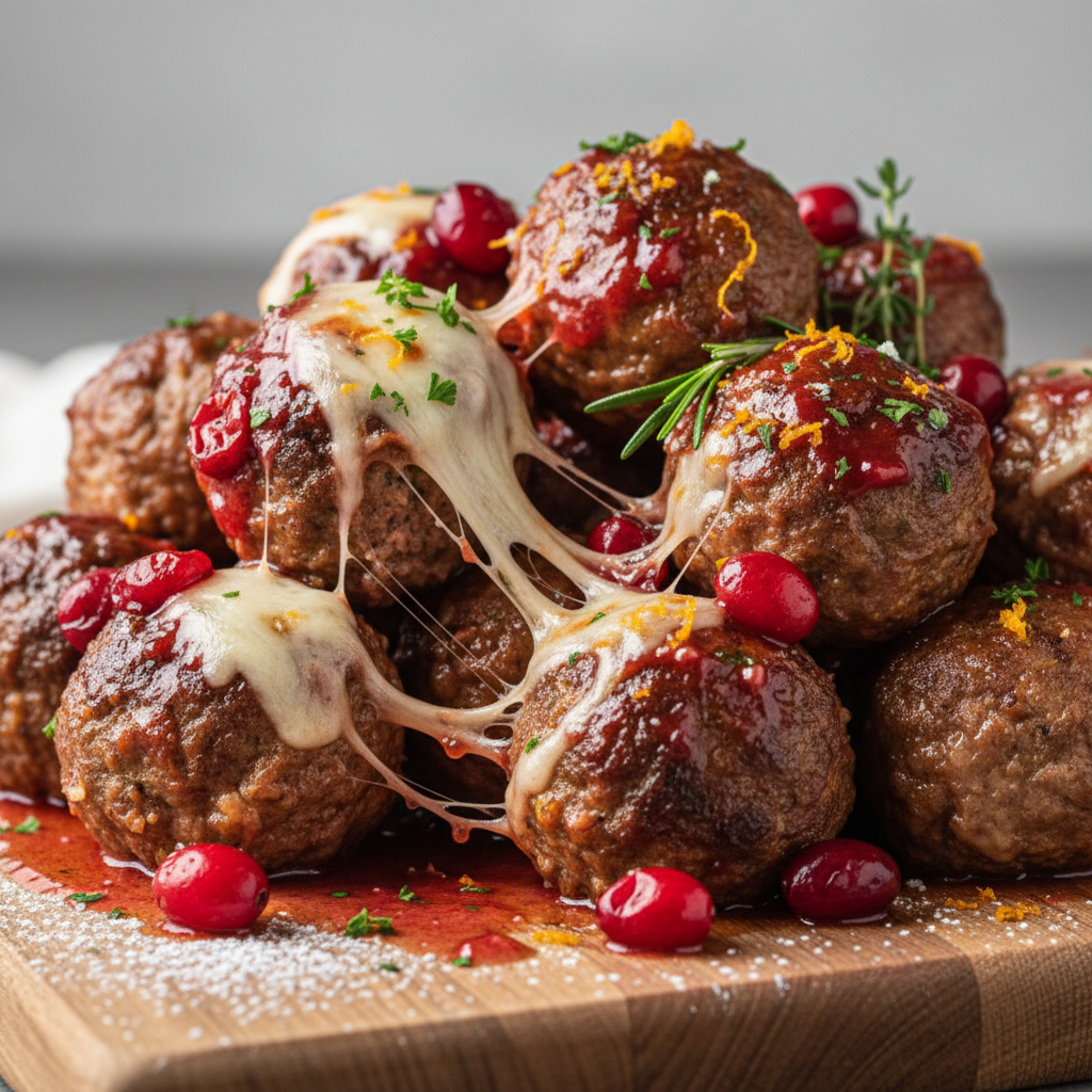 Best Christmas Cranberry Meatballs