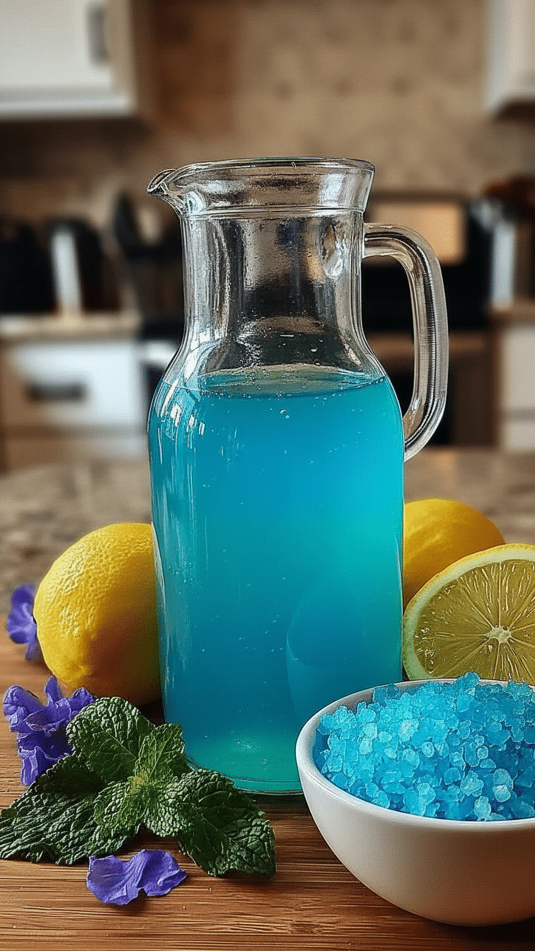 Blue Salt Trick Recipe Ingredients Cooking Close-Up blue salt trick recipe ingredients cooking ingredients close-up