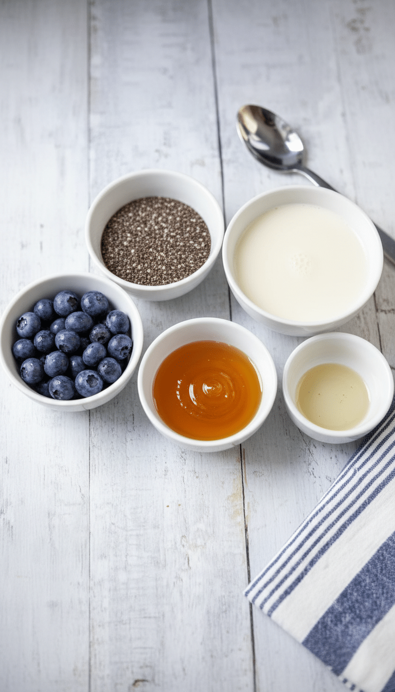 Ingredients of Blueberry Dream Chia Pudding blueberry dream chia pudding ingredients introduction detailed