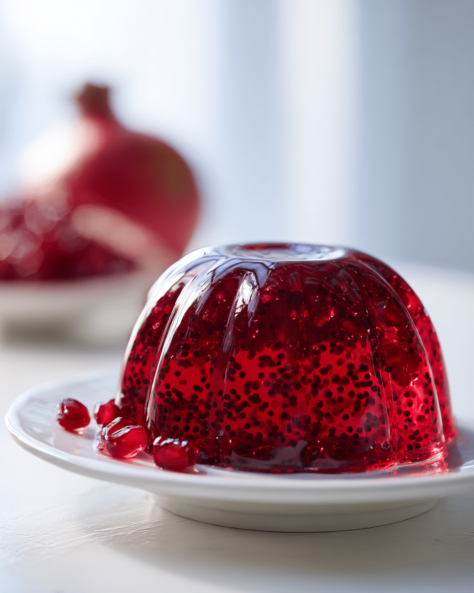 Brooklyn Chia Seed Pomegranate Gelatin Trick