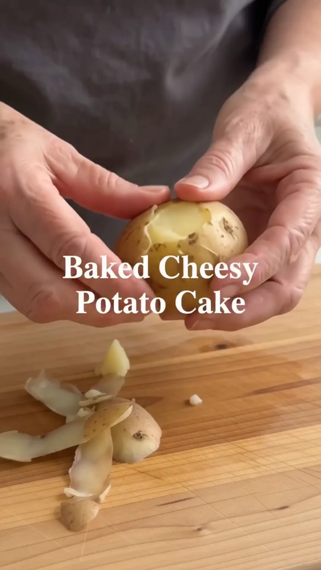 Cheesy Cauliflower Beef Stacks with Mozzarella and Parmesan – peeling potatoes