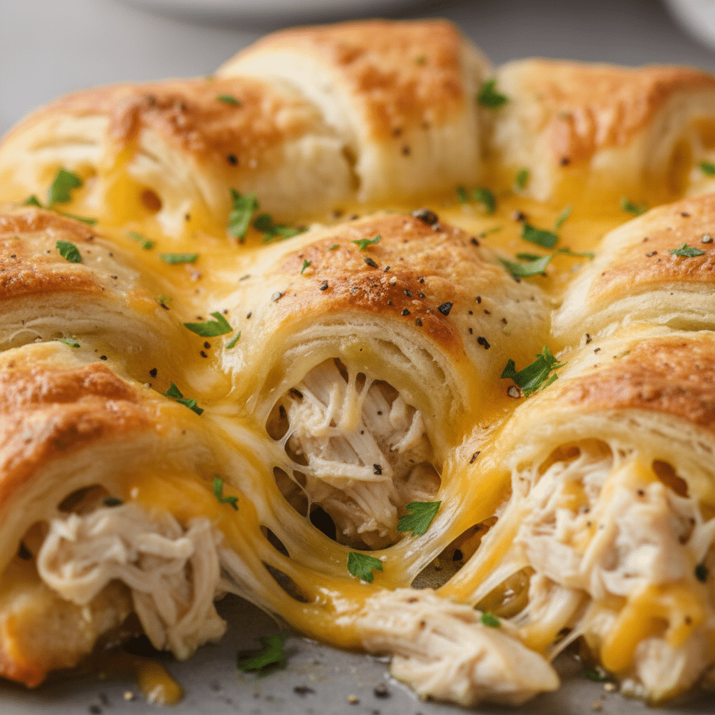Cheesy Chicken Crescent Bake