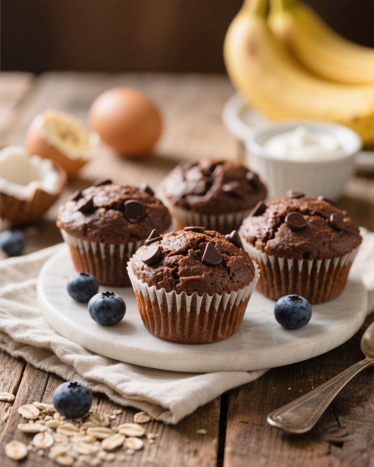 chocolate protein muffins chocolate protein muffins