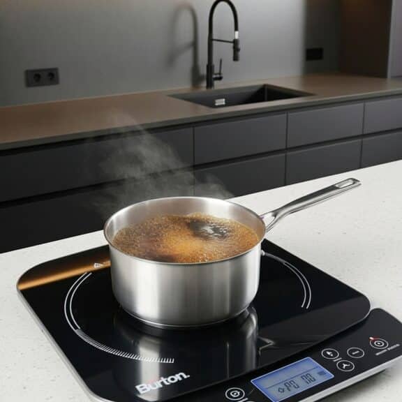 Coffee mixture simmering