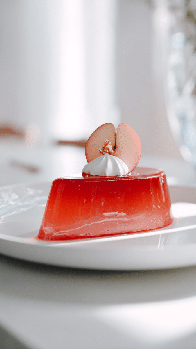 Close up of Apple Gelatin