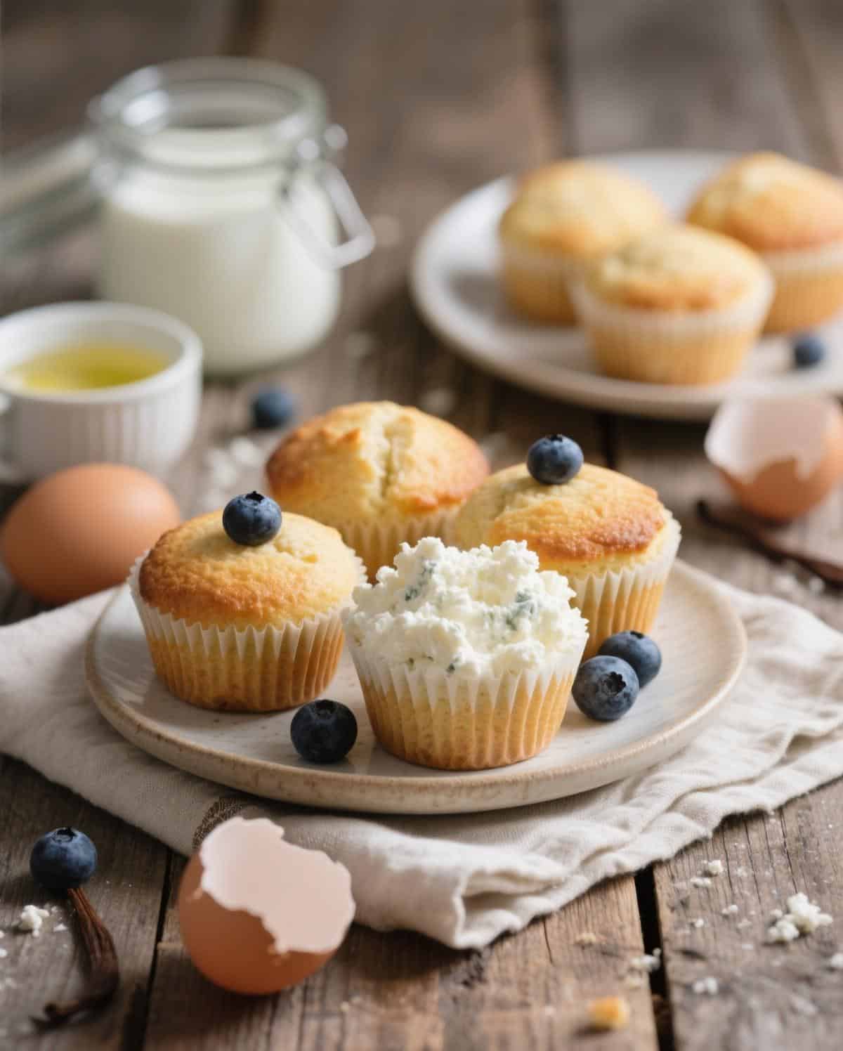 Cottage cheese muffins recipe