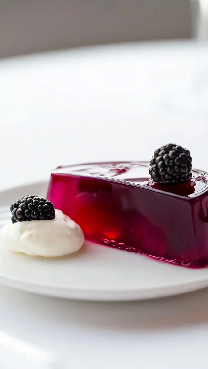 Close-up of gelatin texture