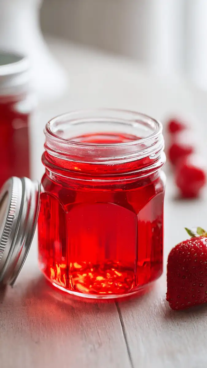 Close up of Cranberry Coconut Gelatin