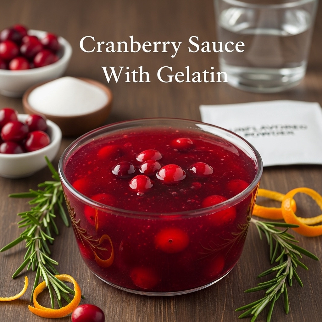 Cranberry Sauce With Gelatin