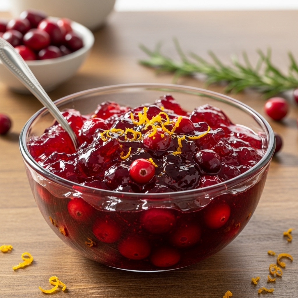 cranberry sauce with gelatin