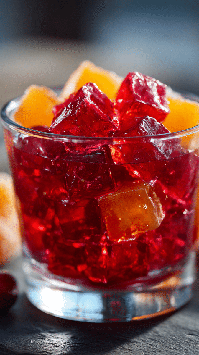 Close-up of Gelatin Texture