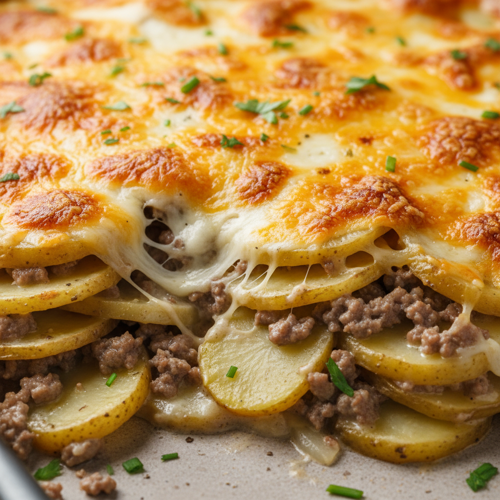 Creamy Beef Potato Casserole Creamy Beef Potato Casserole