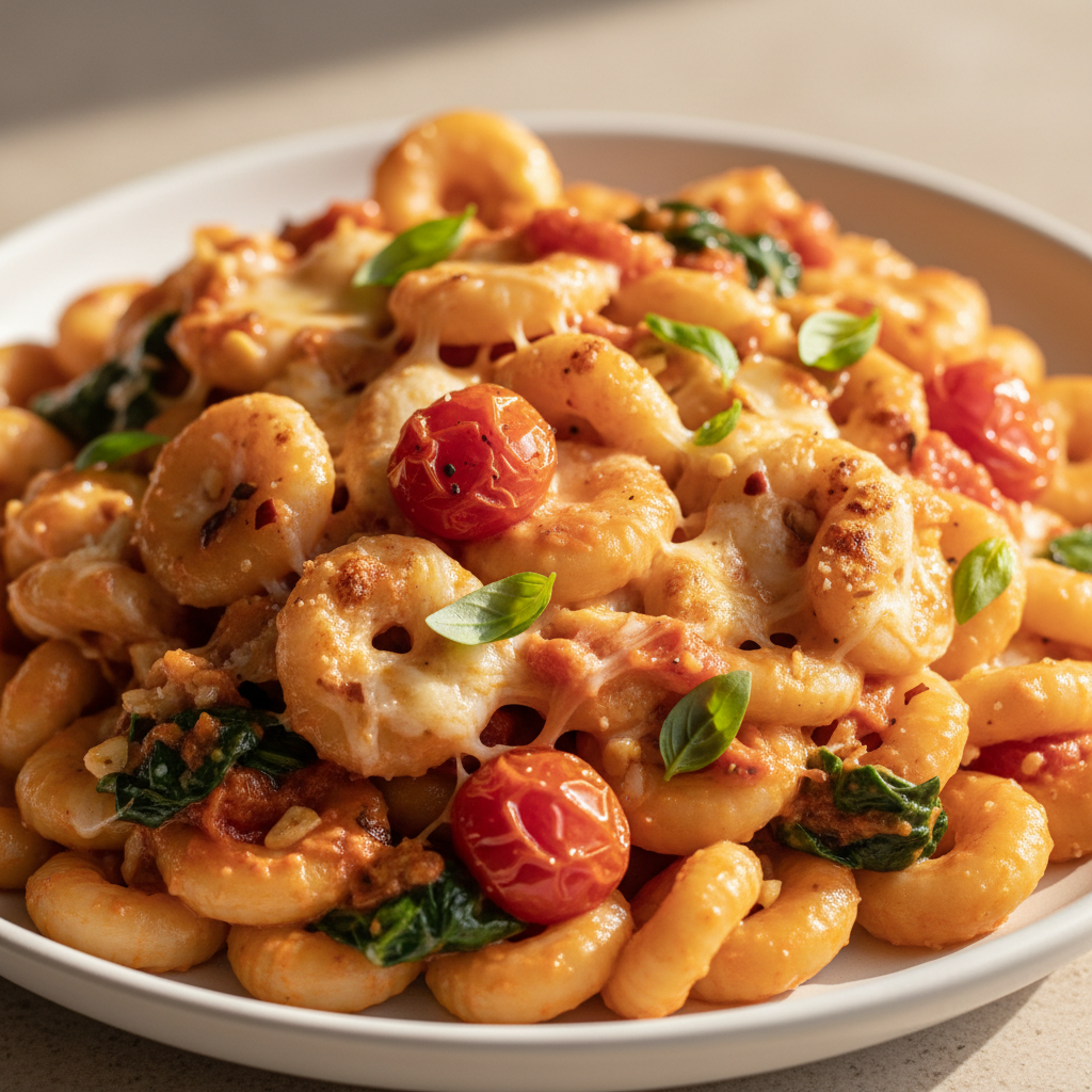 Creamy Tomato Garlic Pasta Fast