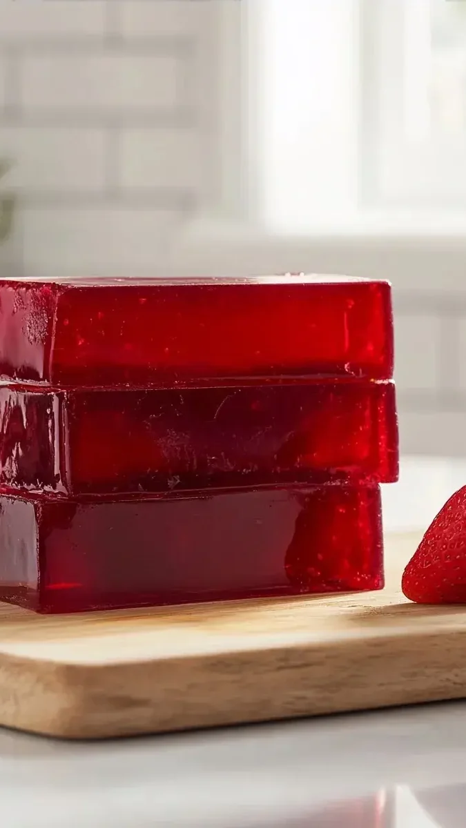Close-up of jello texture