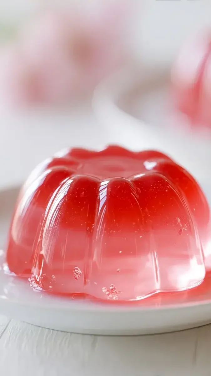 Close-up of Pink Gelatin Delight texture