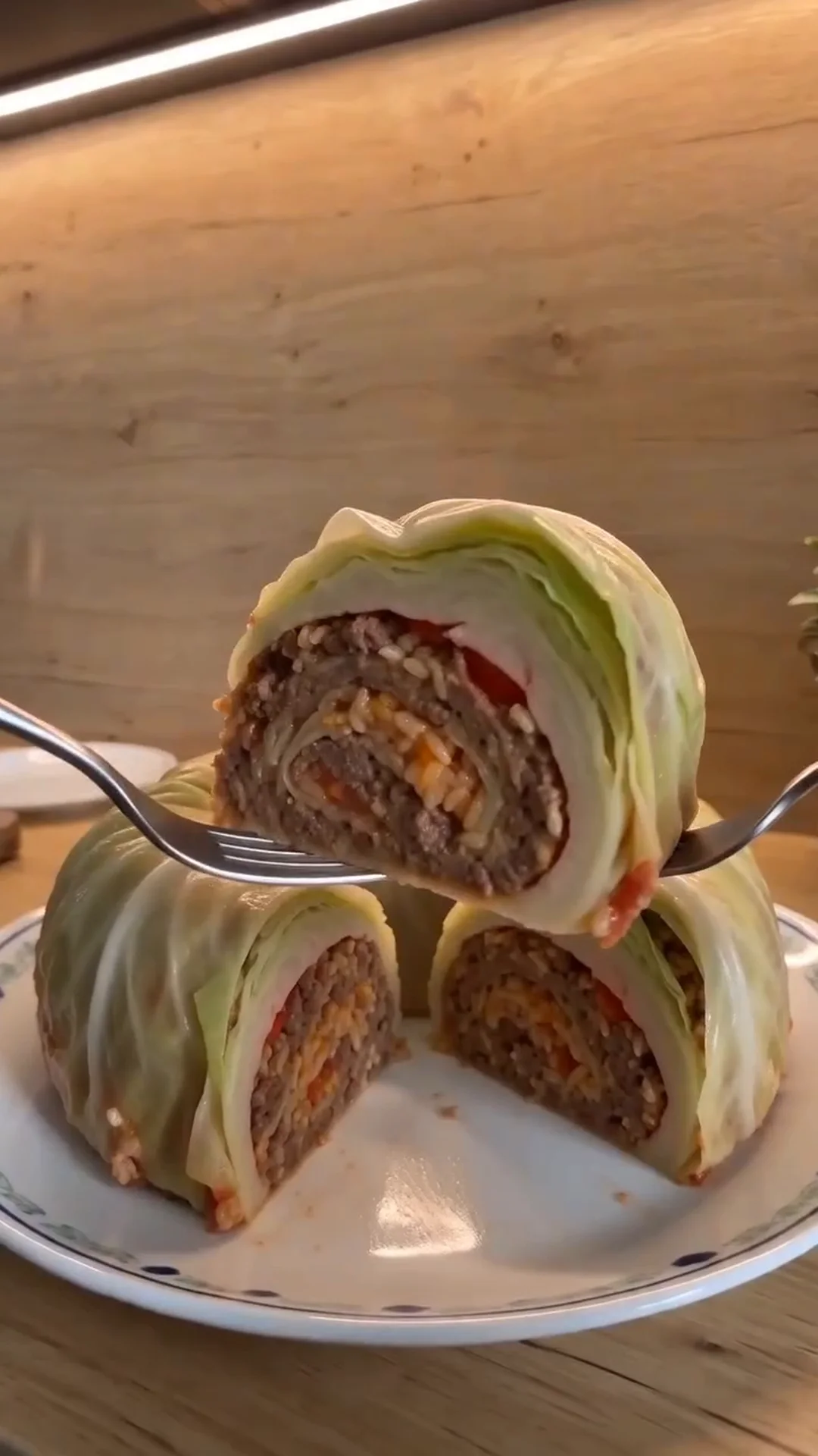 Easy Bundt Pan Cabbage Roll Ring with Beef and Rice