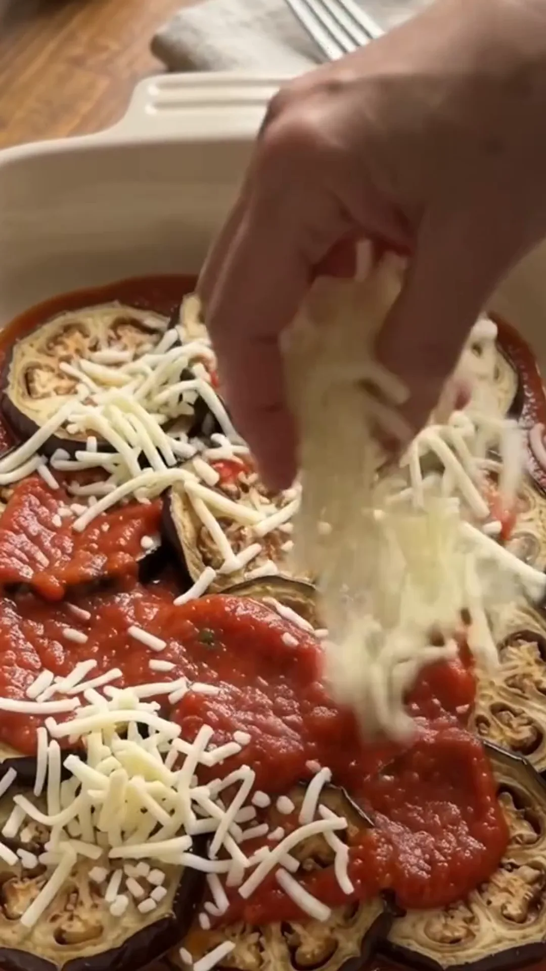 Easy Unbreaded Baked Eggplant Parmesan Recipe – Final Bake