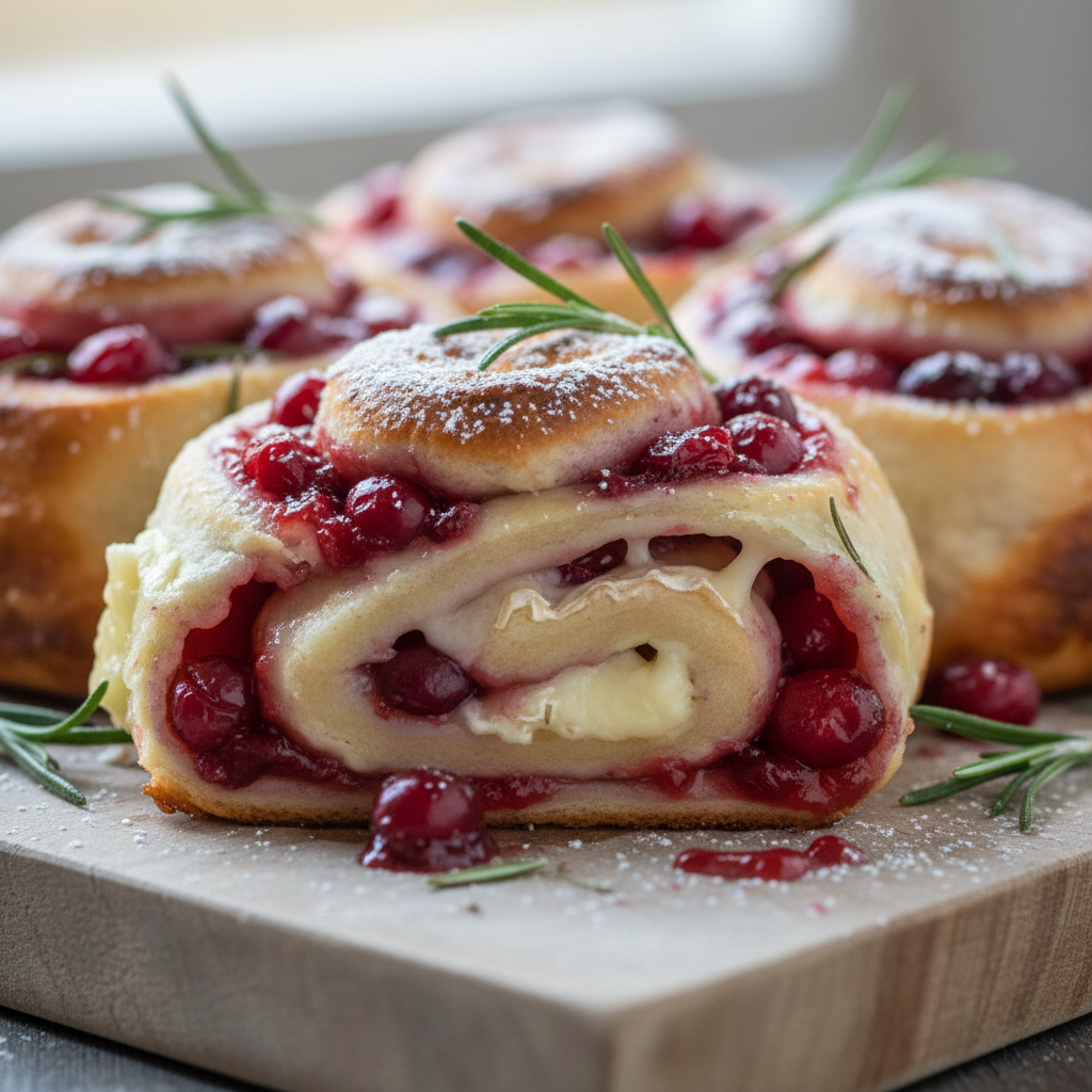 Festive Christmas Cranberry Roll Ups
