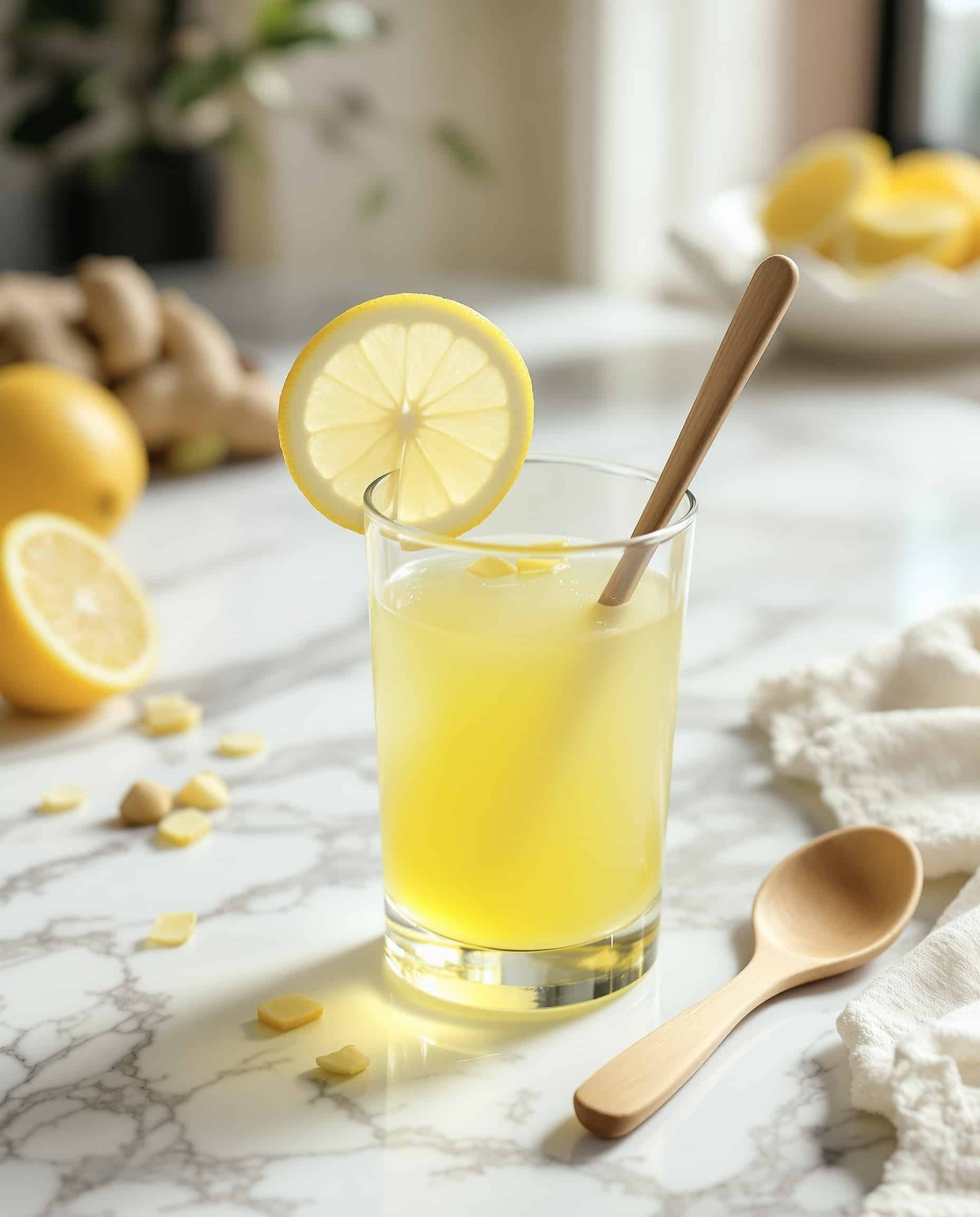 Gelatin Trick with Ginger Lemon