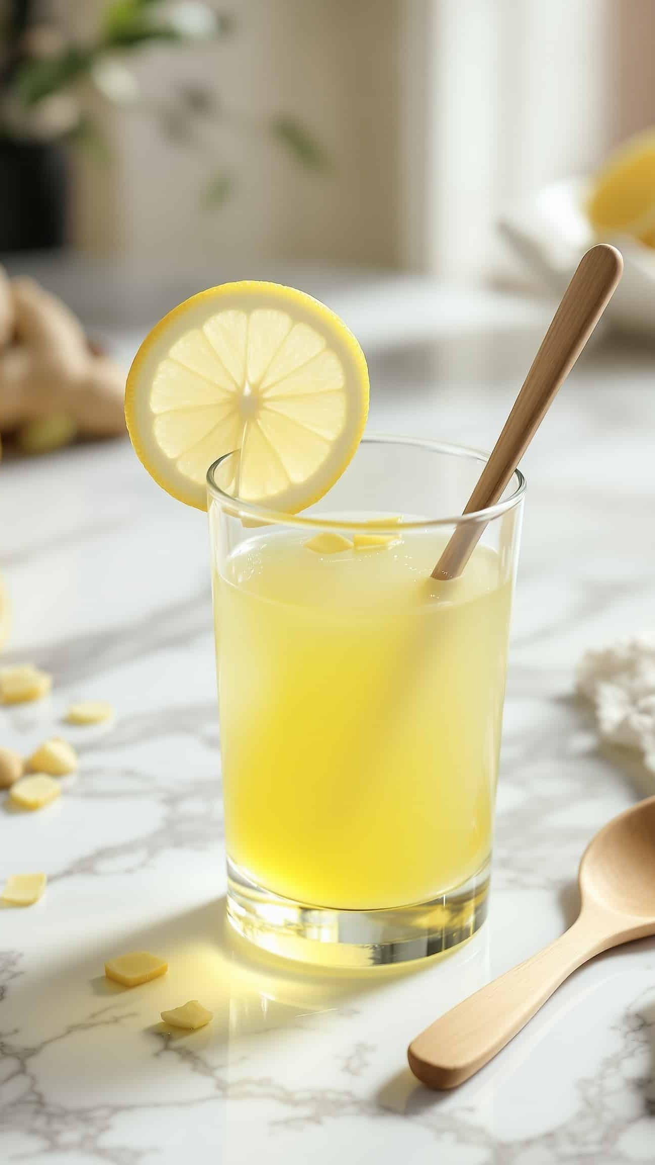 Gelatin Trick with Ginger Lemon