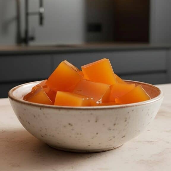 gelatin trick method Amber jelly cubes