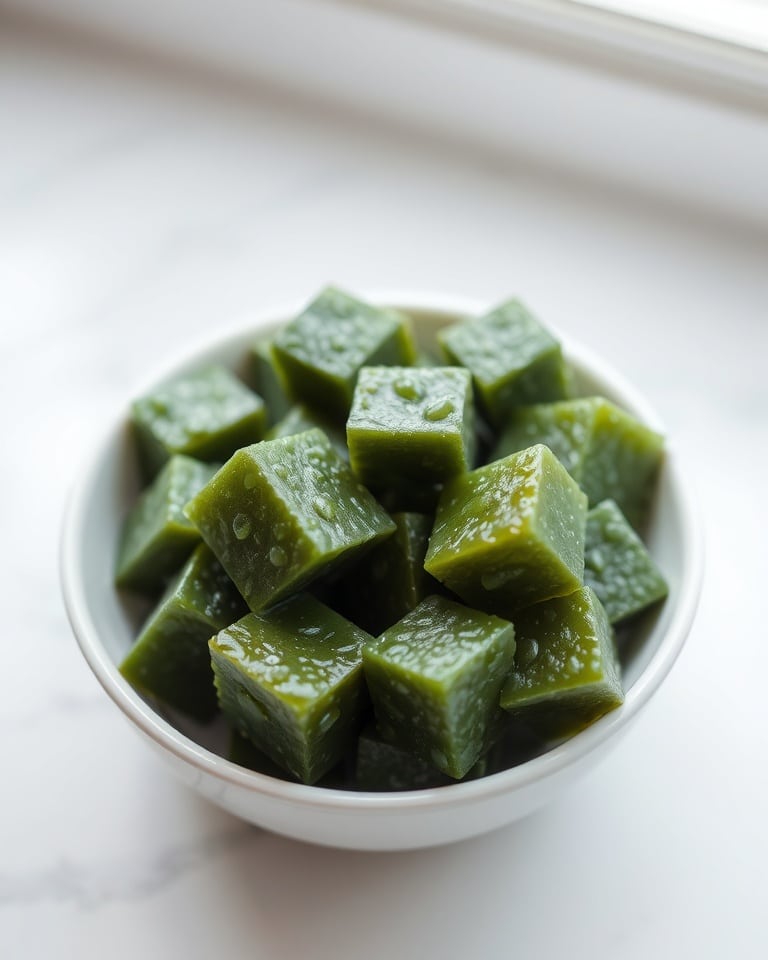 Gelatin Trick with Moringa Powder - close-up