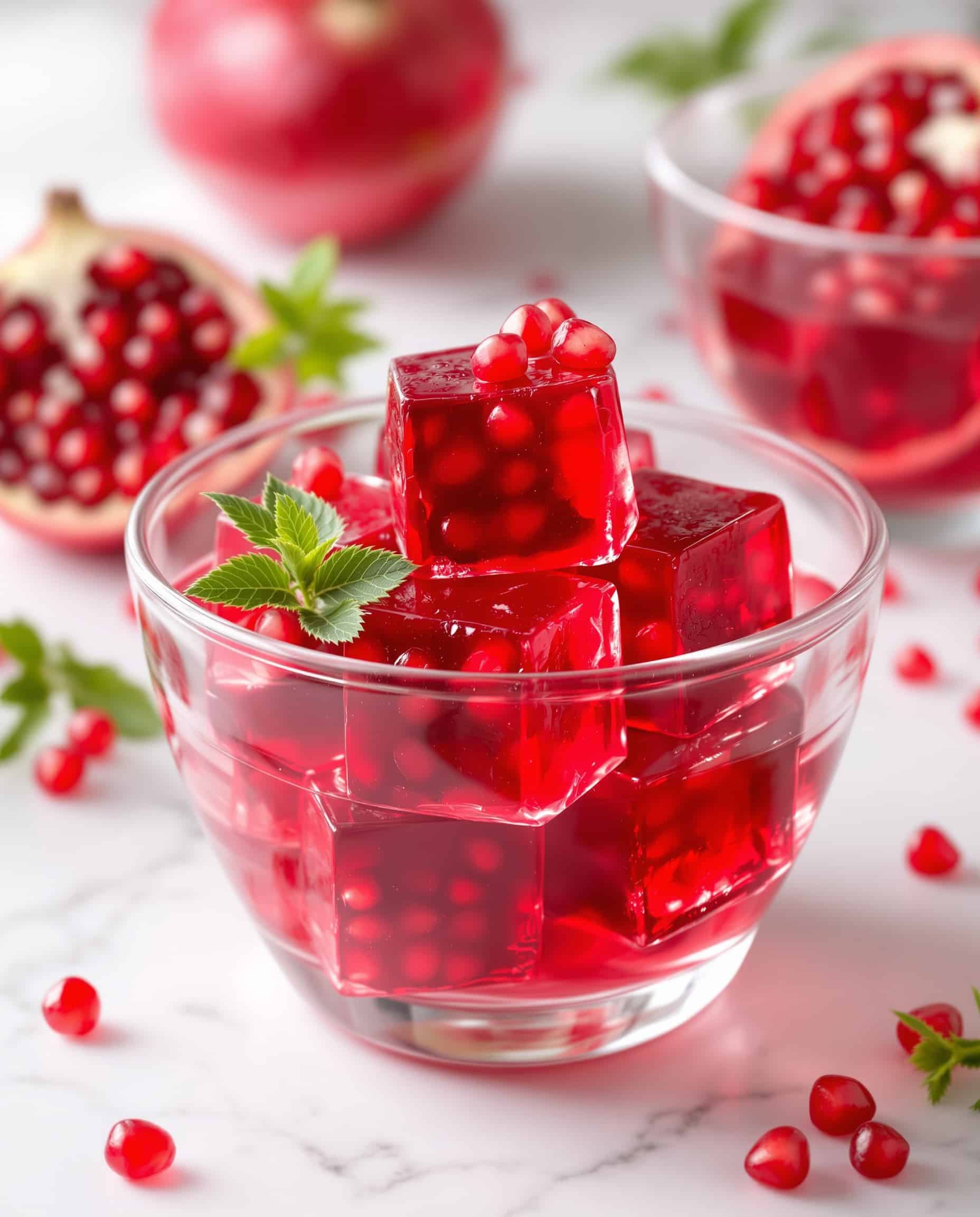 Gelatin Trick with Pomegranate Juice