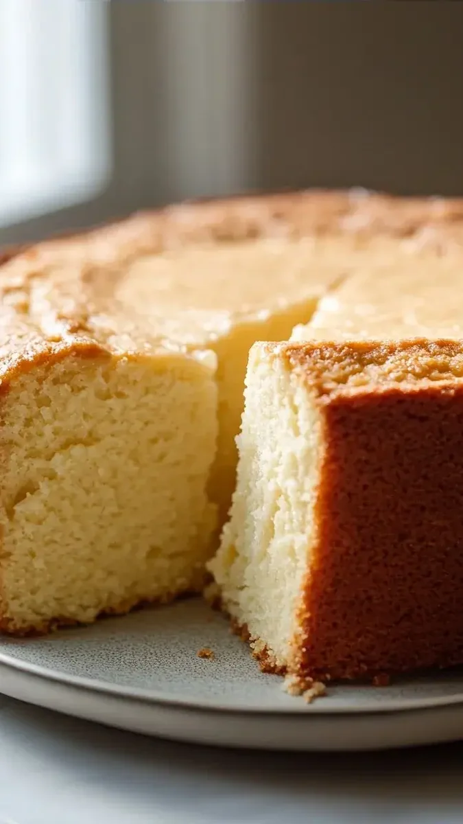 Close-up of gluten-free pound cake texture