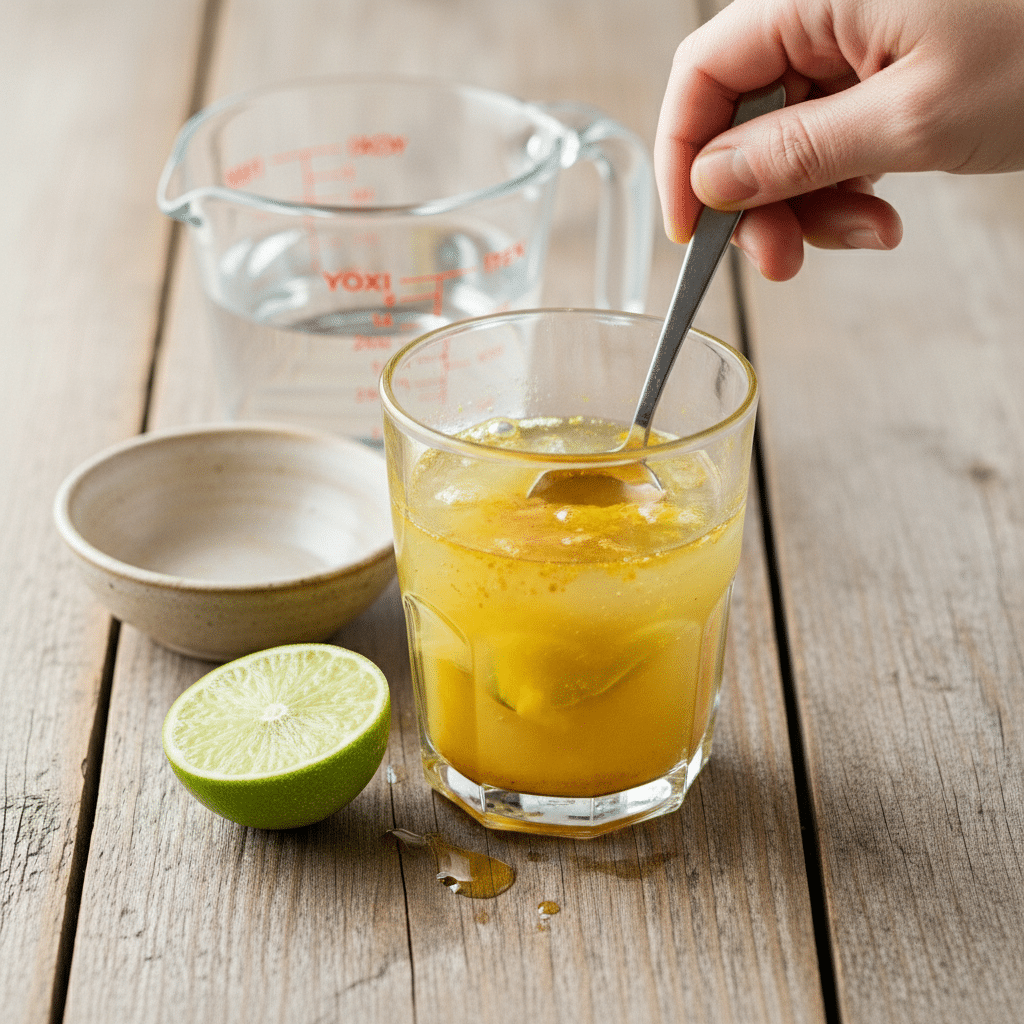 Golden Turmeric Lime Drink For Daily Balance Cooking Close-Up Asked golden turmeric lime drink for daily balance cooking frequently close-up