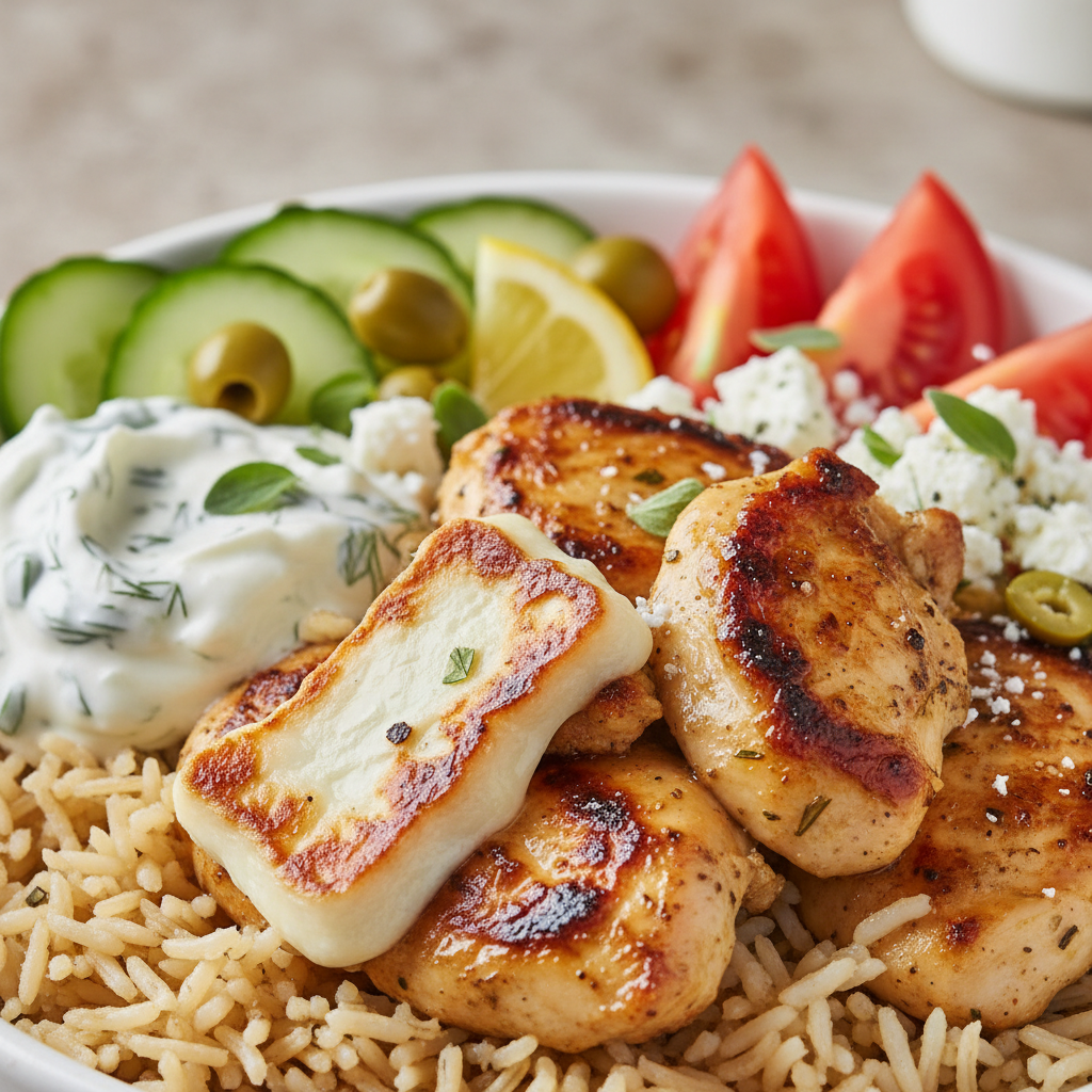 Greek Chicken Bowls Greek Chicken Bowls