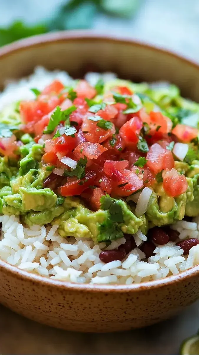 Burrito bowl close-up