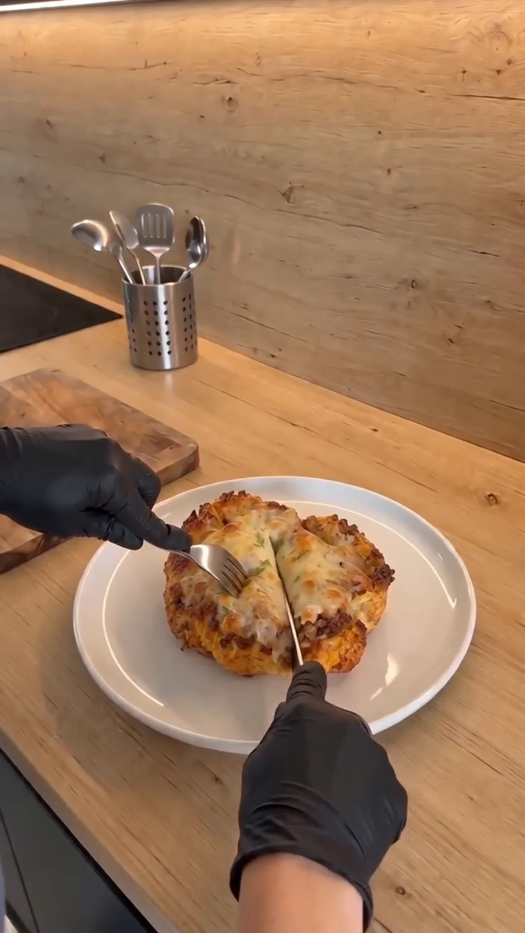 Hearty Cheesy Beef Cauliflower Steaks with Savory Ground Beef