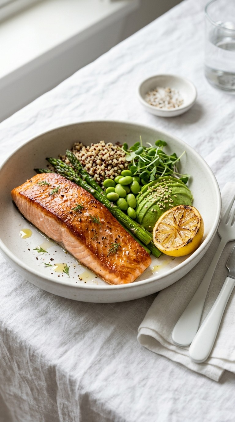 High Protein Salmon Plate