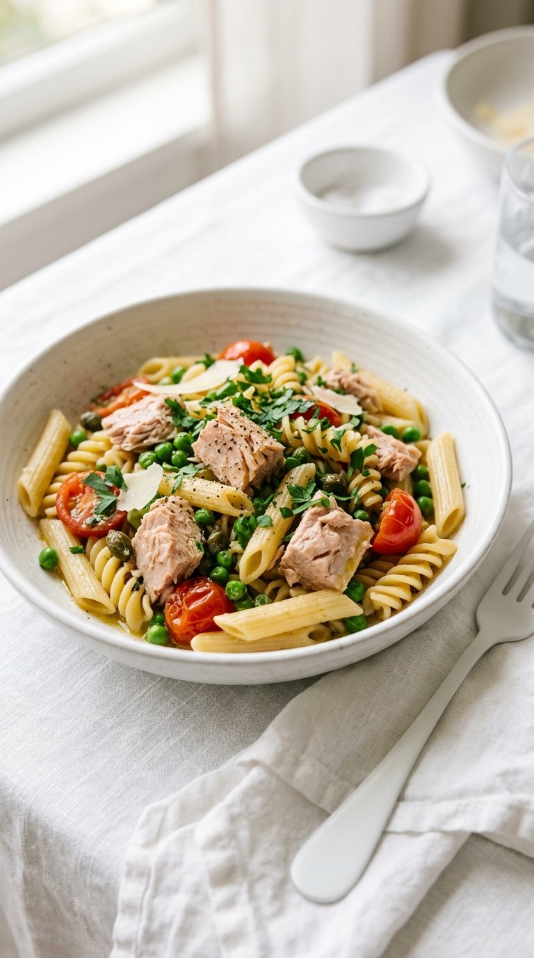 High Protein Tuna Pasta