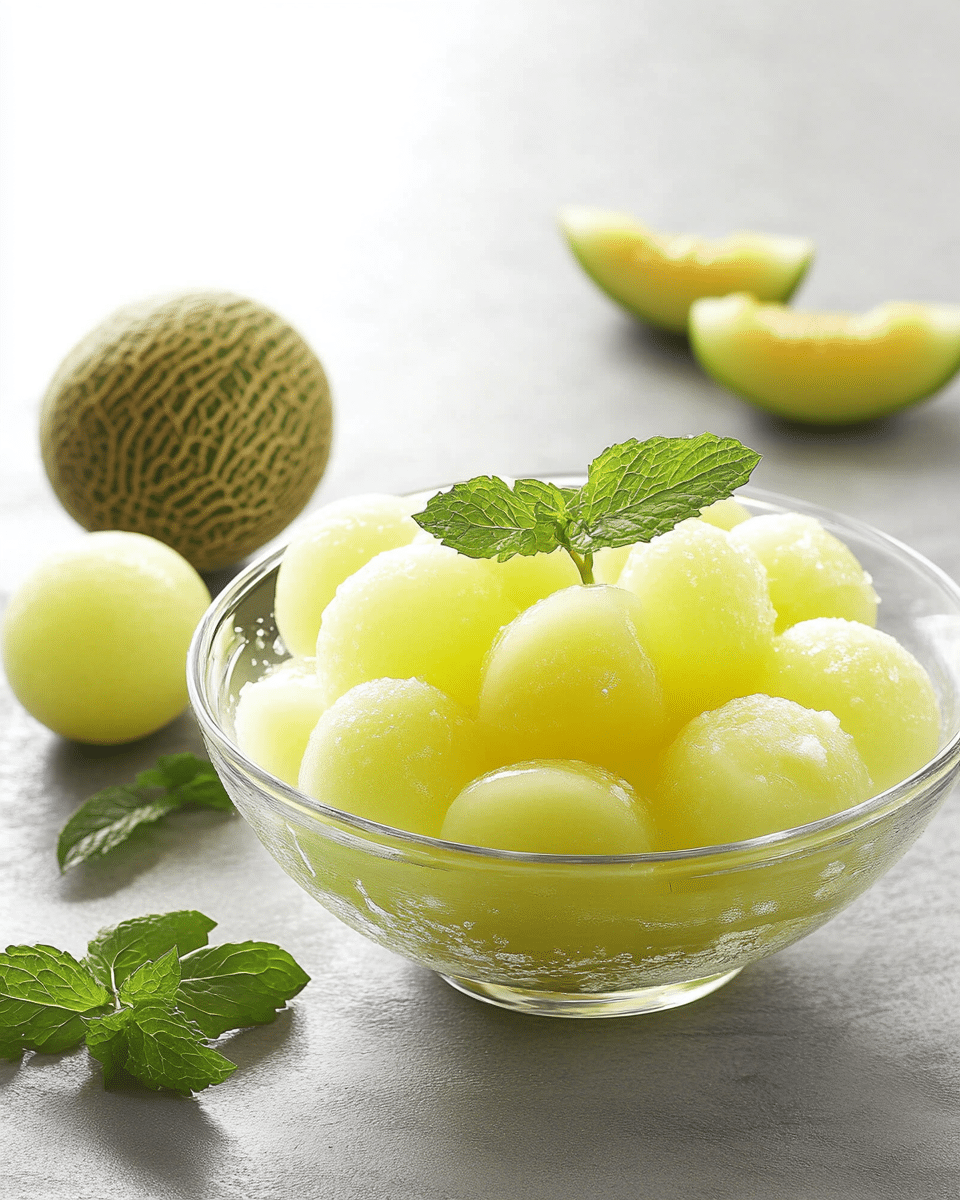 Honeydew Melon Jello Bowl