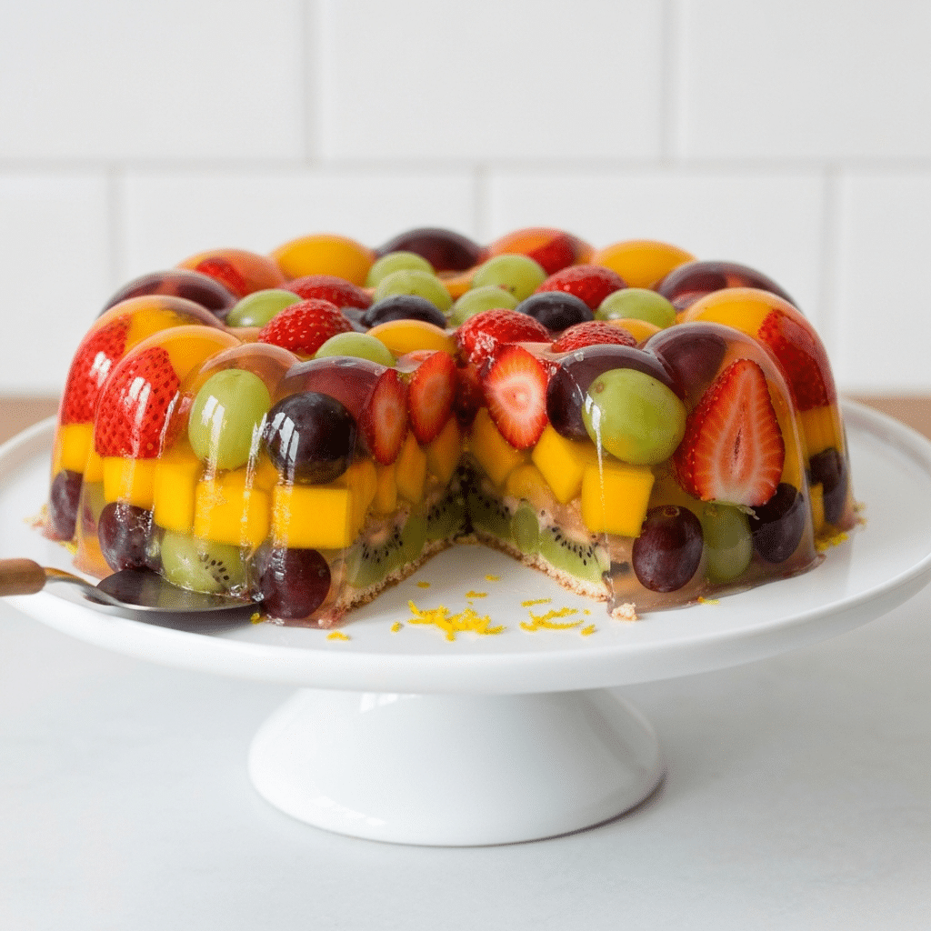 How to make fruit gelatin dessert