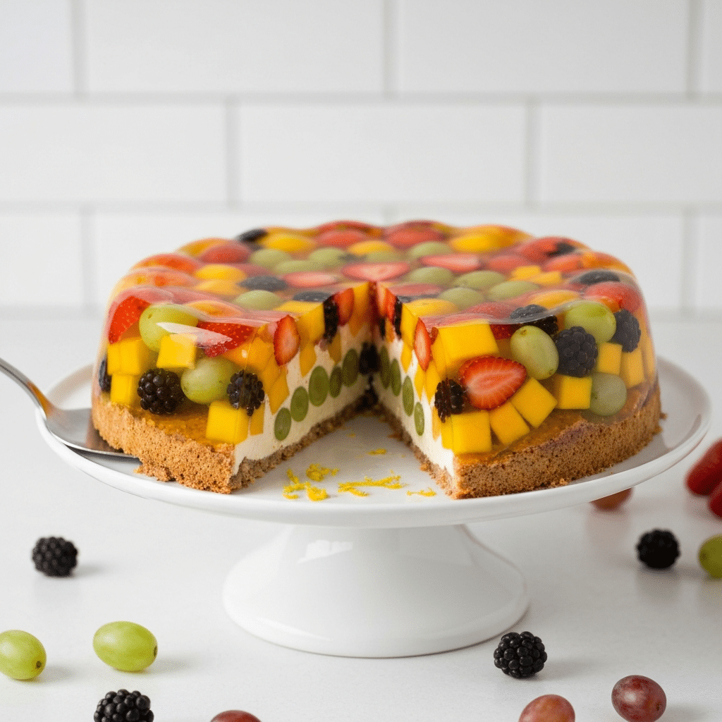 How to make fruit gelatin dessert