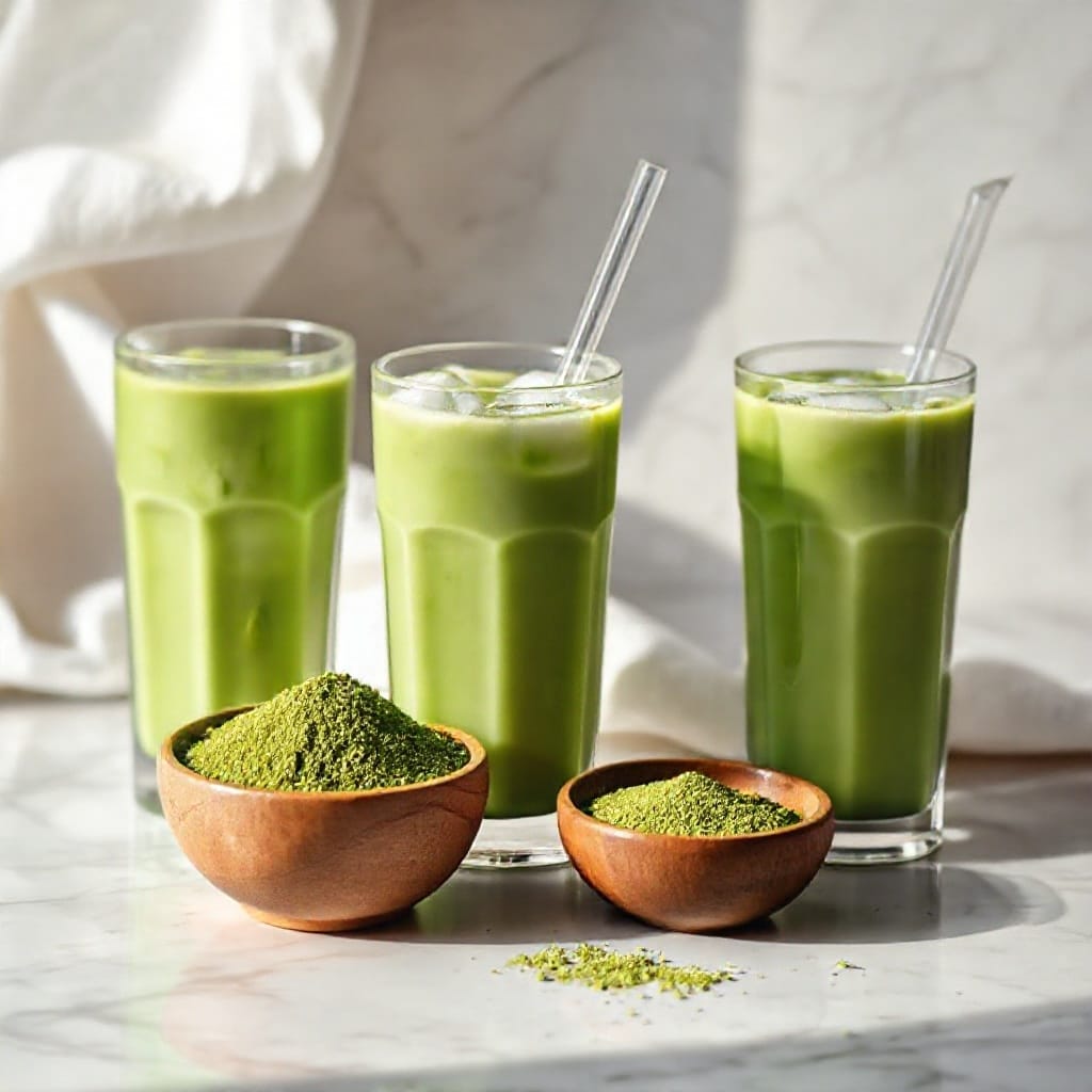 Iced Matcha Collagen Drink